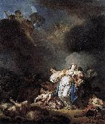 Anicet-Charles-Gabriel Lemonnier Niobe and her children killed by Apollo et Artemis France oil painting artist